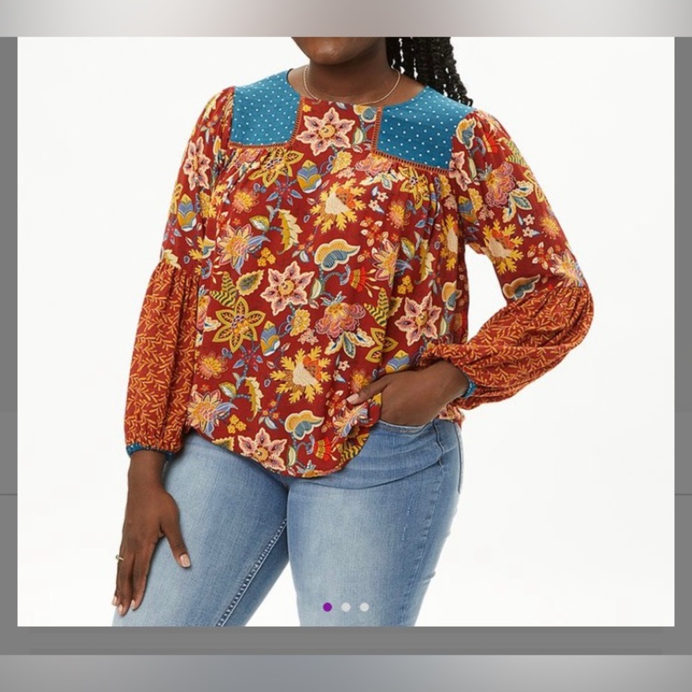 Matilda Jane brand, new with tags, beautiful fall colors, floral top